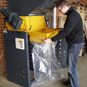 sacchetto di plastica granulatore